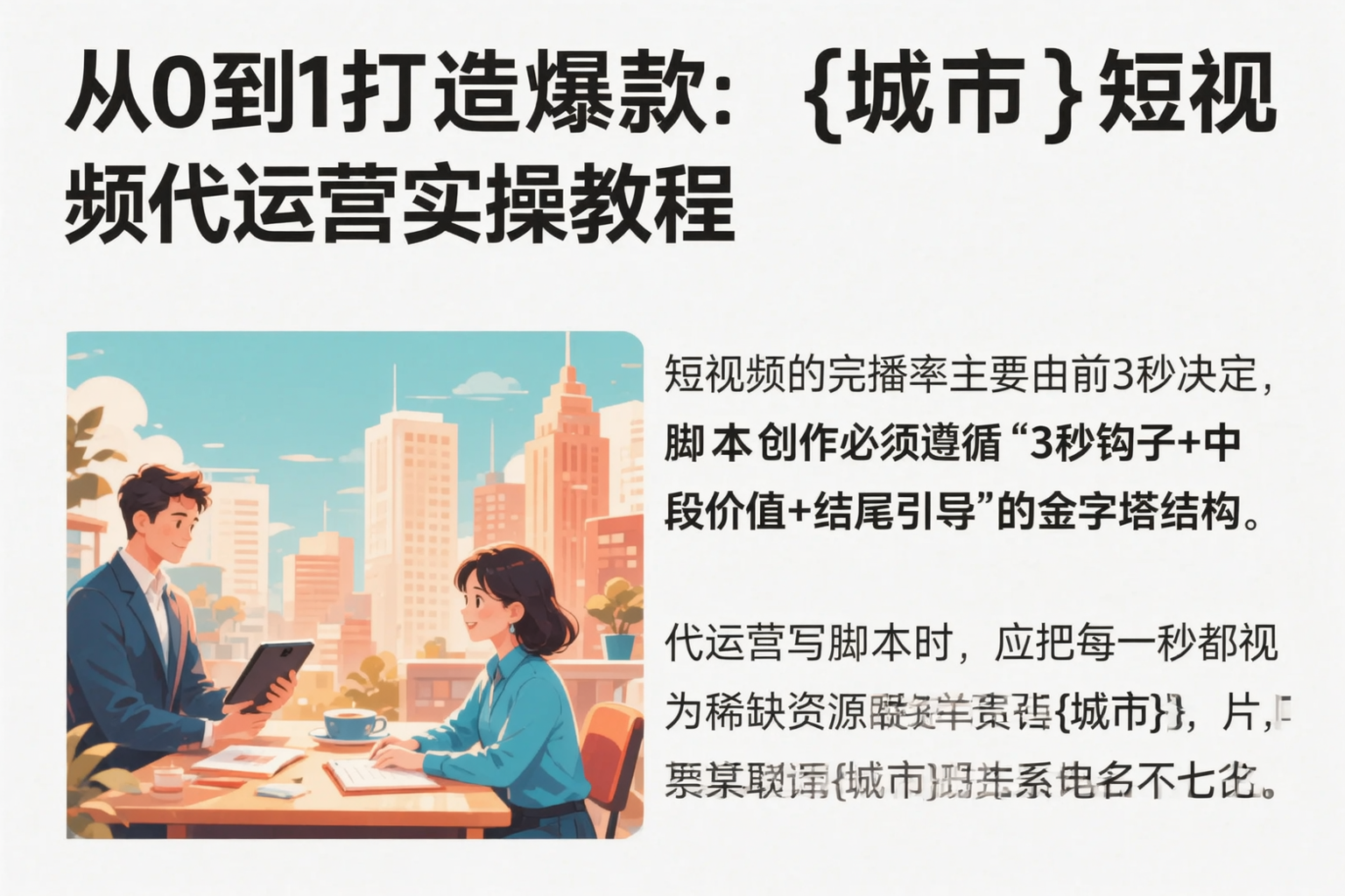 从0到1打造爆款:铜陵短视频代运营实操教程
